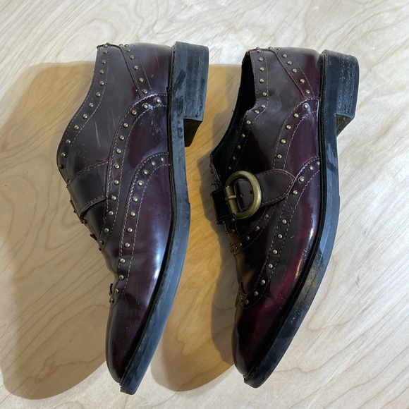 Marc Fisher Bryleigh Oxfords in Merlot - Picture 2 of 5